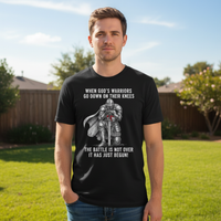 When Gods warriors go down on their knees Premium Unisex Crewneck T-shirt
