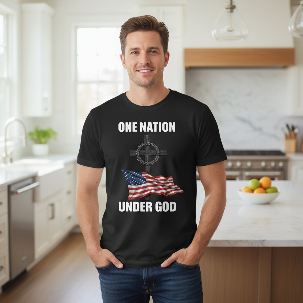 One nation under God Premium Crewneck T-shirt