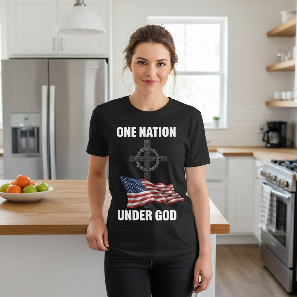 One nation under God Premium Crewneck T-shirt