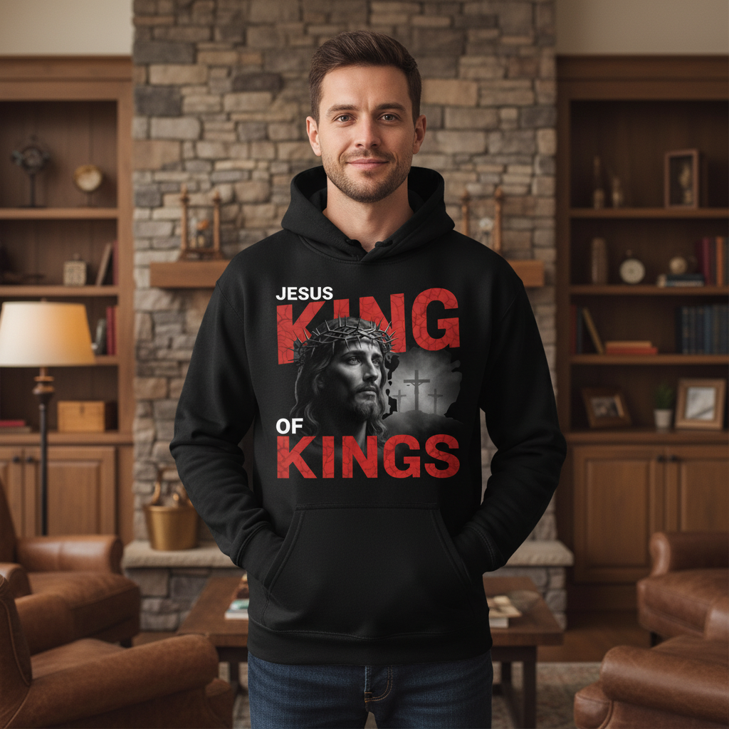 Jesus king of kings Premium Pullover Hoodie