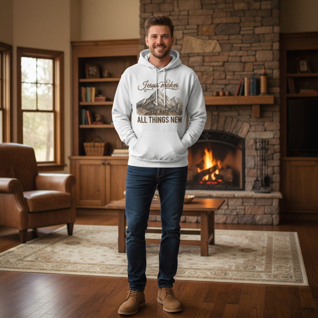 Jesus makes all things new Premium Pullover Hoodie
