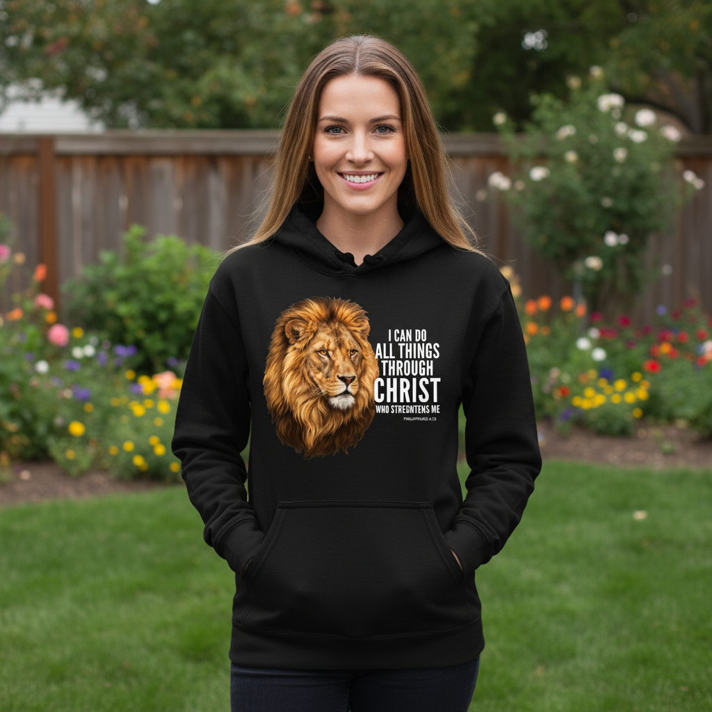 I can do all things though Christ Premium Pullover Hoodie