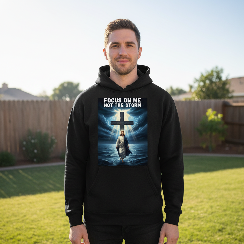 Focus on me not the storm Premium Pullover Hoodie
