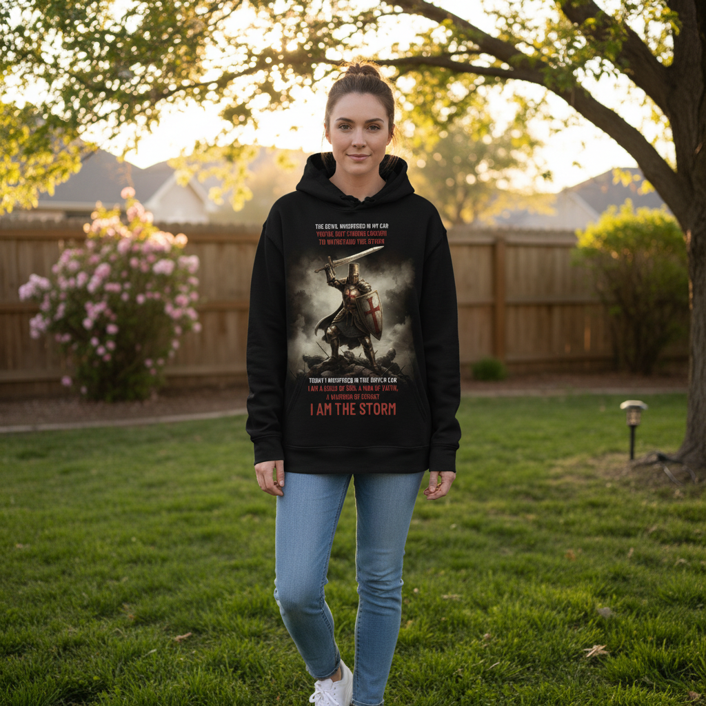 The devil whispered in my ear Premium Pullover Hoodie