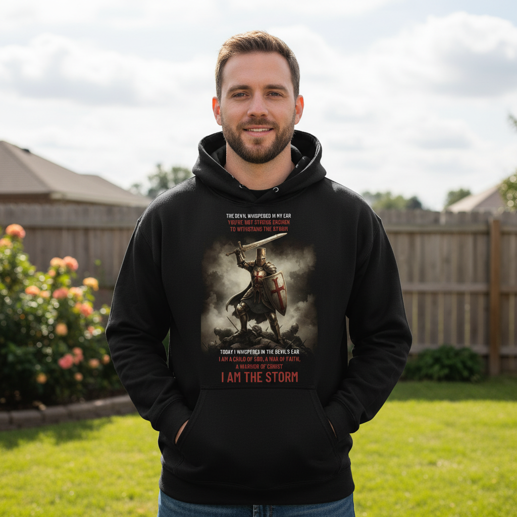 The devil whispered in my ear Premium Pullover Hoodie