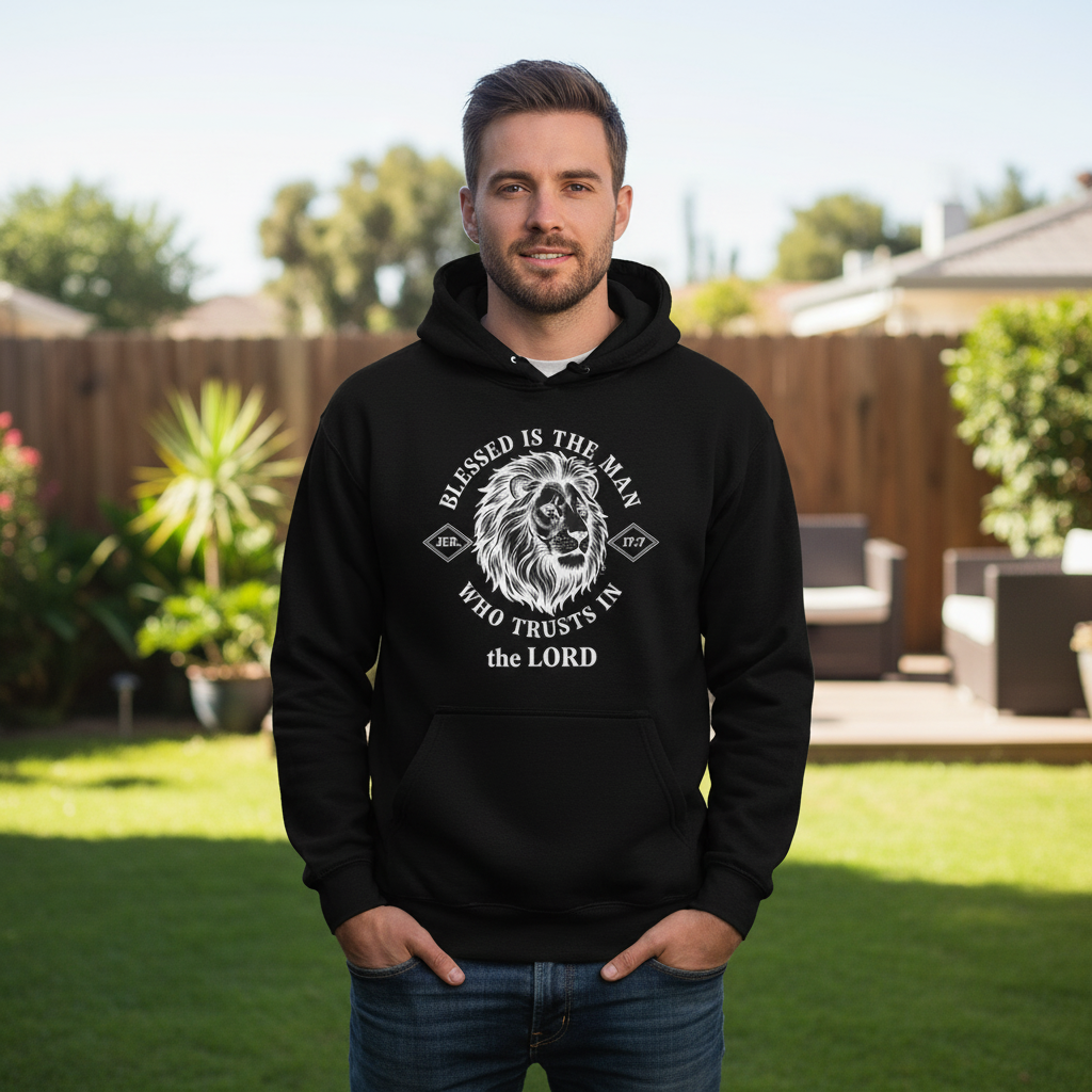 Blessed is the man who trusts in the Lord Premium Crewneck T-shirt