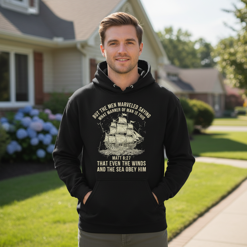 But the men marveled saying Premium Pullover Hoodie