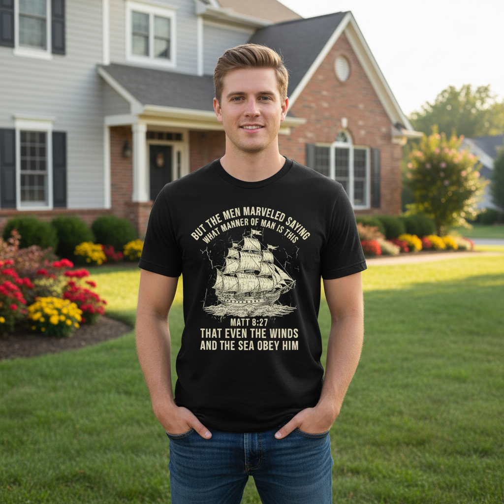 But the men marveled saying Premium Crewneck T-shirt